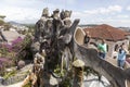 Tourists on the roof of Crazy house in Da Lat, Vietnam
